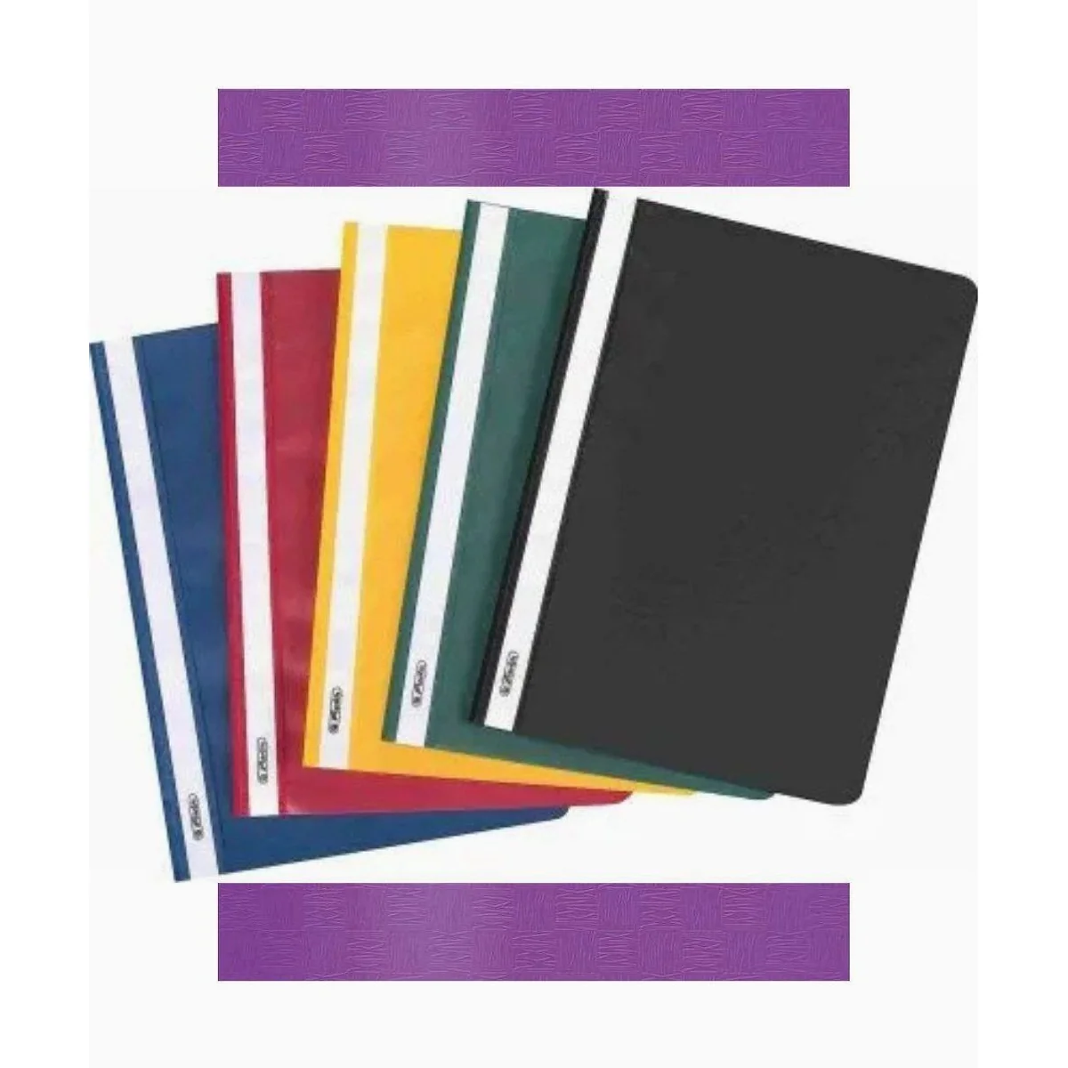 Herlitz Schnellhefter DIN A4, robustes Design, wasserabweisend, farbig sortiert