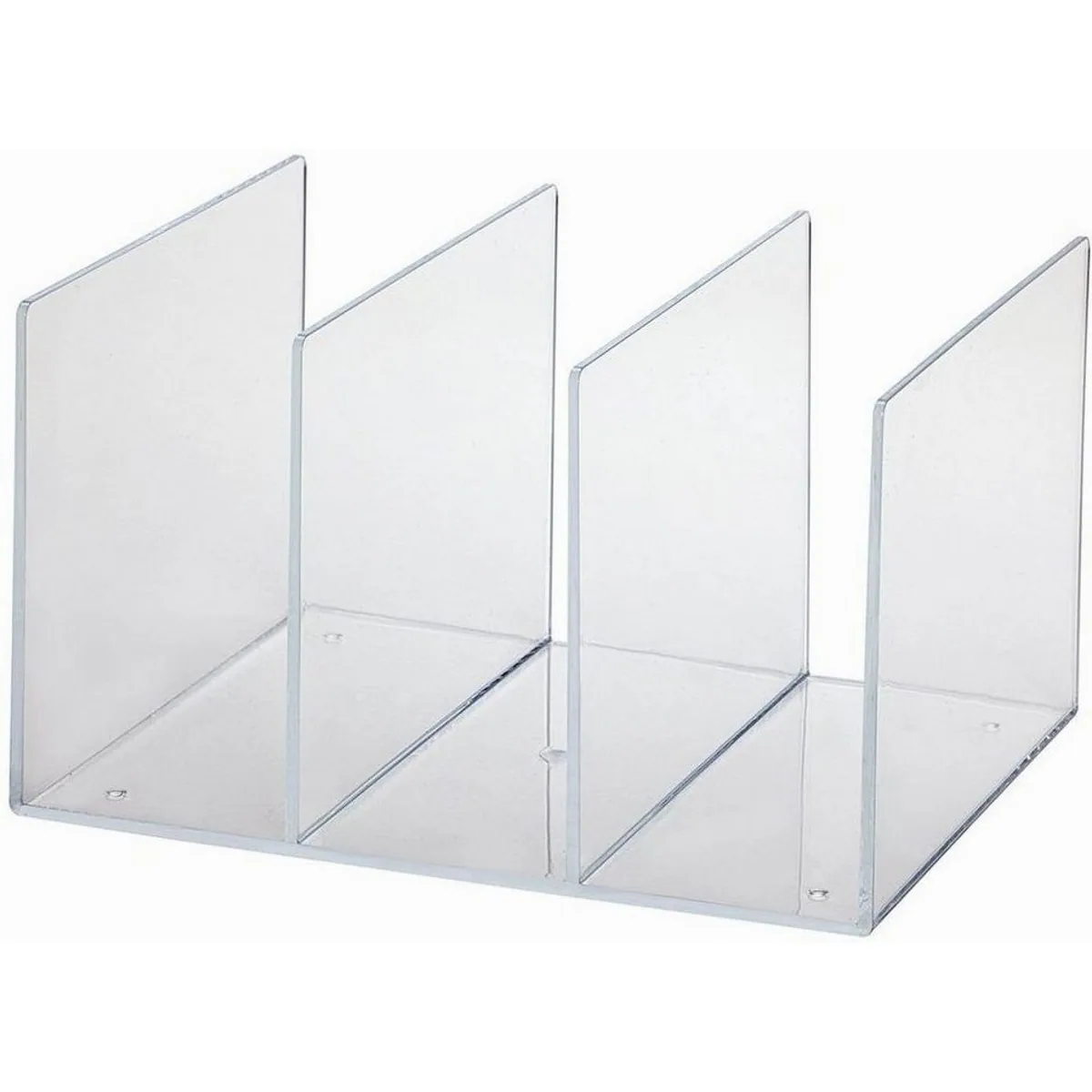 Maul Stehsammler, 3 Fächer, transparent — ideal für Kataloge und Hefte